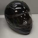 GLX GX11 Compact Motorcycle Helmet - Black, Small - Full Face w/ Tinted Visor, DOT Approved