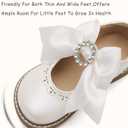 Toddler Girl Mary Jane Flat Dress Shoes (White)