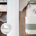 Vent Systems 4" Inch Backdraft Damper  Pack of 2  White Plastic One-Way Airflow Ducting Insert  Easy Installation for Bathroom, Kitchen, HVAC Exhaust System  Compatible with Round Ducts