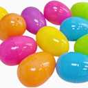 Plastic Bright Easter Egg Assortment 50 Pcs Perfect for Easter Egg Hunt/Surprise Egg/Easter Hunt