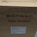 BONSEN 14-Sheet Paper Shredder for Home Office, Heavy Duty Cross Cut Shredder with 5.3 Gal Pullout Bin, Quiet Shredder for CDs/Credit Card/Staple, P-4 Security, Anti-Jam System