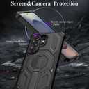 Nvollnoe Compatible with Samsung S26 Ultra Case with Foldable Invisible Kickstand 2-in-1 Military Grade Shockproof Heavy Duty Protective Magnetic Case for Samsung S26 Ultra 6.9 inch(Black)