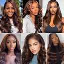 #4 Brown Human Hair Bundles Body Wave Bundles 14 16 18 Inch Unprocessed Brazilian Virgin Hair Weave 3 Bundles Chocolate Body Wave Bundles Human Hair Extensions 50 Grams Per Bundle