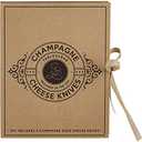 Santa Barbara Design Studio Gift Set Kitchen Essentials TableSugar Kraft Cardboard Book Gift Box, 4-Pieces, Champagne Gold Cheese Knives