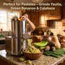 Electric Food Processor Pasteles Machine & Vegetable Chopper, 550W 120kg/h Commercial Meat Grinder, Stainless Steel Heavy Duty for Restaurant Home Canteen, 110V