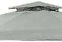 Garden Winds Universal 10 x 10 Two-Tiered Gazebo Replacement Canopy Top Cover - Riplock 350 - Slate Gray