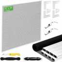 36" x 36" Window Screen Kit, 2-Pack Metal Frame Set, White