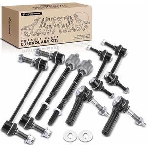 A-Premium Set of 8, Front Inner & Outer Tie Rod End, Front & Rear Sway Bar Link, Compatible with Ford Taurus 2010-2016, Flex 2010-2015, Lincoln MKS 2010-2016, MKT 2010-2016