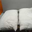 2 Pack Firm White Duck Feather & Down Bed Pillow - King  20" x 36" Soft Down Pillows - 2 Pack