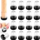 Chair Sliders for Carpet, 16PCS Furniture Sliders for Carpeted Floors & Hardwood Floors, Round Chair Glide Pads for Quickly and Easily Moving Furniture, Protect Floor(Clear, Fit 0.55"-0.7")