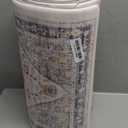 Collive Farmhouse Anti Fatigue Kitchen Mat, Cushioned Kitchen Rug Sets of 2 Waterproof Non Slip Kitchen Floor Mats Ergonomic Comfort Standing Mat for Laundry, Office, Sink, Desk, Blue/Multi (17.3"x59"+17.3"x30"--0.47 inches)