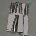 Steak Knife Set of 6, 4.5 inches Dishwasher Safe High Carbon Stainless Steel Knives, Silver