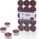 Candle Charisma Tealights Scented Candles - 30 Pack - Made in USA (Black Cherry)