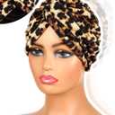 4 Pieces Turbans for Women Silk Satin Lined Turban Head Wrap Adjustable Twisted Headwrap Hair Cover Wrap(Retro Color)