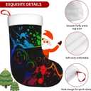 Gamer Gamepad Large Christmas Stockings, Xmas Tree Fireplace Hanging Decorations for Home Holiday Decor (One Size)