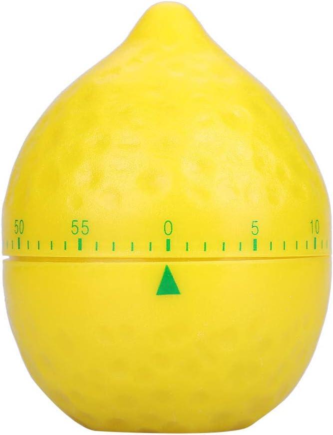 Kitchen Mechanical Timer, Lemon Shape Counters for Home Manual Smell Compact High Cooking Timing Tool