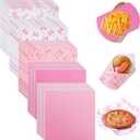 Havawish 400 Pack Valentines Wax Paper Sheets for Food 12x12 Inch Pink Bow Parchment Dry Waxed Deli Paper Sheets Waterproof Sandwich Wrapping Greaseproof Food Basket Liners for Picnic Kitchen Supplies