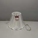 Royal Designs Scalloped Bell Designer Lamp Shade, White, 7 x 14 x 12.25