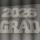 2026 Graduation Decorations- Light Up Letters "GRAD 2026" Class of 2026 Graduation Party Decorations Sign-Ornaments for Class of 2026 Preschool High School College Table Centerpieces Decor Party Supplies