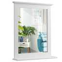 Wall-Mounted Multipurpose Vanity Mirror with Shelf 2 Pack