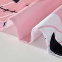 Cute Halloween Fabric Shower Curtain Aesthetic Funky Bathroom Decorations, Pink Trendy Scary Jack Pumpkins Bats Witch Hats Gothic Halloween Fall Girls Kids Shower Curtain Set with Hooks