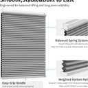 MYshade Cordless Blackout Cellular Shades for Windows, Honeycomb Window Shades with Thermal Insulation, Child & Pet Safe Room Darkening Shade, Easy Install,27" W x 72" H, Grey