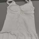 JOYSHAPER Shapewear with Built In Bra Halter Bra Tank Tops V Neck Halter Top Camisoles Adjustable Body Shaper (Medium, #6 White)