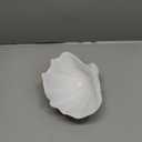 Small White Seashell Bowl,Scalloped Clam Shell Bowl for Wedding Party Nautical Beach Event Decor Coastal Decor Gift for Housewarming Beach House (8.5")