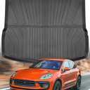 for Porsche Macan 2015-2024 2025 Trunk Mats Cargo Liner All Weather Protector Heavy Duty TPE Waterproof Anti-Slip Car Mats for Porsche Macan 2016 2017 2018 2019 2020 2021 2022 2023 Accessories