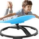 Zhenx Spinning Chair for Autistic Kids (3-18 Years), Sensory Swivel Chair for Teens with ADHD/Autism  2119 Inch 220LBS Weight Capacity Seat  Sit and Spin Calming Toy for Body Balance (Blue)