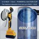 Tile Vibration Tool for Dewalt 20V Battery, Handheld Tile Tools Max 25000r/Min, 150W Tile Suction Cup Tool with 8 Speed, Suction Cup, Digital Display for Floor Tile Wall (For Dewalt)