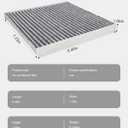 2 x Cabin Air Filter CP157(CF12157) Replacement for Toyota/Mazda/Subaru RAV4, Prius, Highlander, Sienna, Lexus RX, NX, ES,Crosstrek, Mazda CX-9 - Fits 2016-2025, Activated Carbon 87139-58010