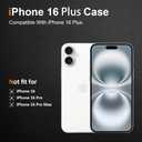 2 x iPhone 16 Plus Case, Slim Thin Ultra Flexible Silicone Phone Case for iPhone 16 Plus, Gel Rubber Soft Skin Silicone Protective Case, Feels Good to Touch, Drop Protection (Pink)