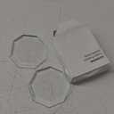 Crystal Glass Eyelash Glue Stone Adhesive Glue Pallet Stone Hand Printing Eyelash Slower Drying Eyelash Extension Makeup Beauty Accessories (Pack of 2)