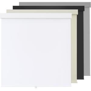 100% Blackout Roller Shades Cordless Blinds for Indoor Windows,Free-Stop Window Shades Pull Down,Thermal Insulated Fabric UV Protection,Blackout Window Guard Blinds for Home,Office,White,45" W x 72" H