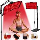 Red Light Therapy for Face and Body, 10-in-1 Multifunction Red Light Therapy Lamp with Stand, 660nm Red Light & 850nm Near Infrared Light Therapy Device with Red Light Therapy Belt and Stand
