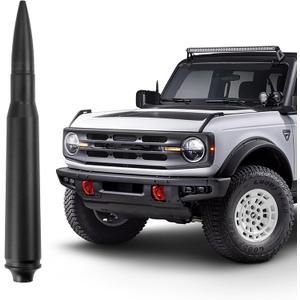 TECTICO 5.7 Inches Bullet Style Antenna for Bronco, Short Antenna Accessories for Bronco 2021 2022 2023 2024 2025 & Dodge Ram,Car FM AM Radio Reception, Not for Bronco Sport