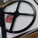 LITTLE TREE Round Dining Table for 4-6 People, 47 Inches Dining Room Table with Wooden Pedestal Base, Brown Dinner Tables, Circle Kitchen Tables for Dining Room, Kitchen, Living Room(Table Only)