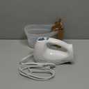 Hamilton Beach 6-Speed Electric Hand Mixer with Whisk, Traditional Beaters, Snap-On Storage Case, 250 Watts, White