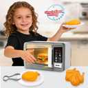 Microwave Oven Toy Kids Kitchen Playset High Simulation Accessories Ornaments Pretend Play Appliance Set for Toddlers, Cookware Toy Set for Girls Boys Birthday Gifts