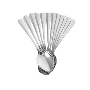 Stainless Steel Spoon Dinner Dessert Spoons Serving Utensils for Dining Table Mirror Polished Silverware for Home Parties Dishwasher Safe