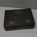 5 in 1 Hair Dryer Brush Set,Professional Negative Ionic Hot Air Styler, Air Curling Wrap Styler,Detachable Blow Dryer Brush With Auto Wrap Curlers,Hair Styling Tools For Straight/Curl/Drying/Smoothing (White Gold)