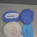 20 Pieces Car Orbital Buffer Polisher Pad Bonnet Microfiber Max Bonnet Polishing Buffing Pad Cover(5-6 Inches) (Blue)