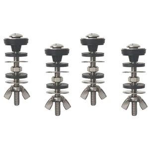 Universal Toilet Tank to Bowl Bolt Kit, Heavy Duty Toilet Tank Replacement Kit, Waterproof and Rustproof Stainless Steel Toilet Tank Bolts(4 PCS) (4 Pack, General model)