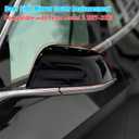 Jaronx Compatible with Tesla Model 3 Side Mirror Cover Replacement 2017 2018 2019 2020 2021 2022 2023 2024 2025, Driver Side Door Wing Rear View Mirror Cover Caps for Model 3 Accessories(Black)