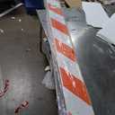 8 ft Board, Diamond Grade Striped Sheeting