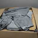 RV Cover 14-16ft, Travel Trailer Heavy Duty Extra-Thick 8 Layers Anti-UV Waterproof Windproof Camper Cover with Tongue Jack Cover, Extra Windproof Ropes, Gutter Covers (Grey - Non-woven)