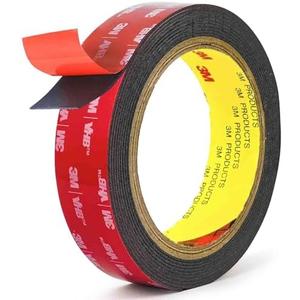Double Sided Tape Heavy Duty Mounting Tape Strong Adhesive Tape Waterproof Foam Tape Picture Hanging Strips Carpet Tape Rug Gripper for LED Strip Light Indoor and Outdoor (1in X 10ft)