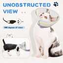 Supet Soft Air Mesh Cat Recovery Cone Alternative for Small Kittens, Lightweight Anti Scratch Head Cone