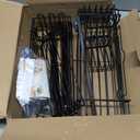 HapiRm 5 Tier Over the Door Shower Caddy, Hanging Shower Caddy with 28 Hooks and 2 Toothbrush Holders, No Drilling Adjustable Hanging Bathroom Organizer - Black